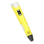 Bolígrafo Lapiz Impresora 3d Con Pantalla + Insumos Amarillo Amarillo