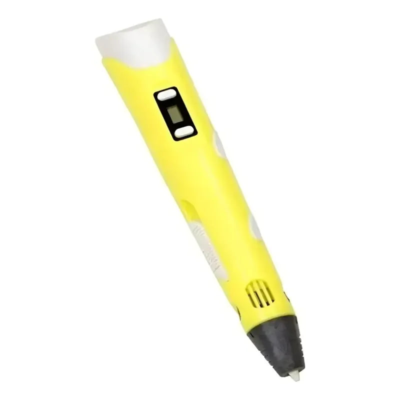 Bolígrafo Lapiz Impresora 3d Con Pantalla + Insumos Amarillo Amarillo