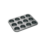 Bandeja Antiadherente De 12 Tazas Para Magdalenas Y Cupcakes Negro