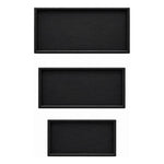 Set 3 Bandejas De Bambu Rectangular Para Servir Alimentos
