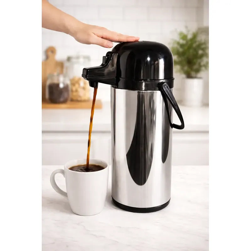 Termo Sifon Acero Inoxidable Vidrio 1.9ltrs Frio Caliente Acero