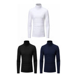 Pack 3 Camiseta Polar Manga Larga Térmica Hombre Beatle Surtidos Negro-azul-blanco-gris L