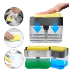 Dispensador Manual De Jabón Líquido Detergente Soap 350 Ml Plástico Gris