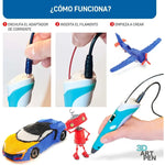 Bolígrafo Lapiz Impresora 3d Con Pantalla + Insumos  Morado Morado