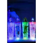 X2 Vaso Infantil Dinosaurio Acrilico Con Bombilla Luz 450ml