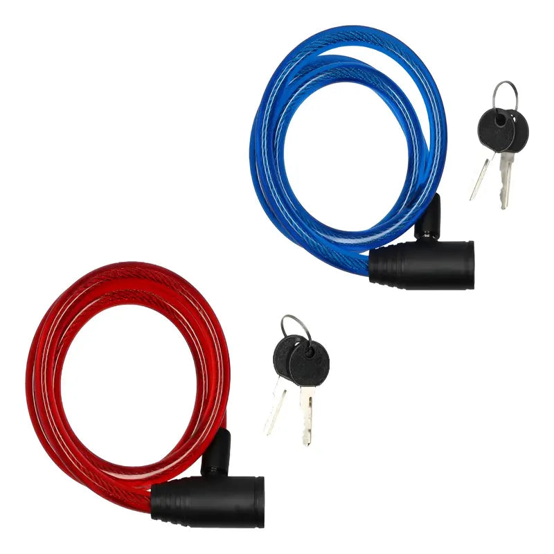 X2 Candado De Bicicleta Cable De Bloqueo Antirrobo Cerradura Variados