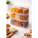 Organizador Para Refrigerador Cocina 3 Contenedor Con Tapa Transparente