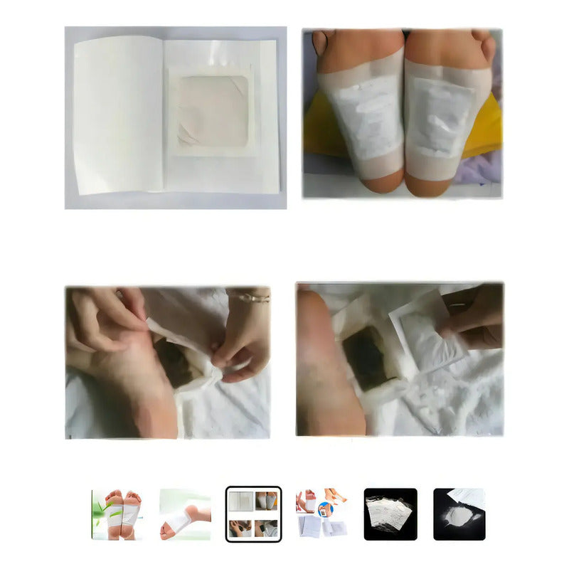 Parche Pies Desintox Kinoki 100% Natural. Caja X 10 Parches Color Foto
