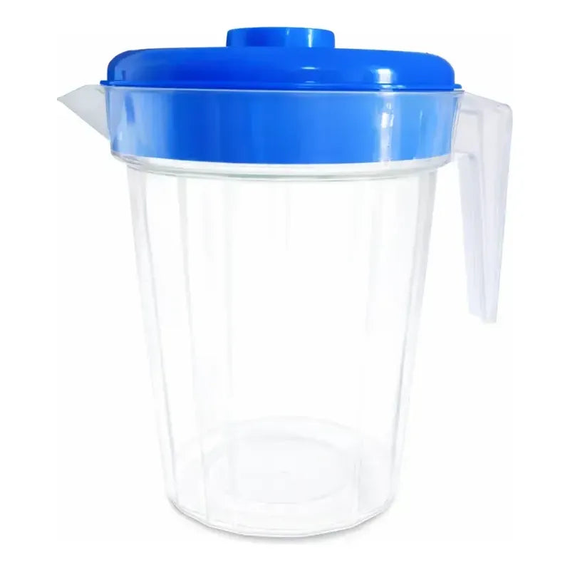 X2 Jarro 2 Litros Plastico Con Tapa Jarra Para Jugo Agua Surtidos