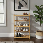 Zapatero De Madera Mueble Organizador De Zapatos 5 Niveles Madera