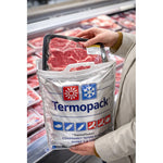 X2 Bolsa Aisladas Frías Y Calientes Para Compra De Alimentos Plateado