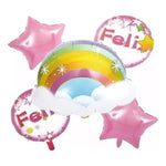 Pack De 5 Globos  Diferentes Diseños Infantil Decoración