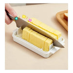 Caja De Corte Mantequillera De Mantequilla Sellada Con Tapa Blanco-transparente