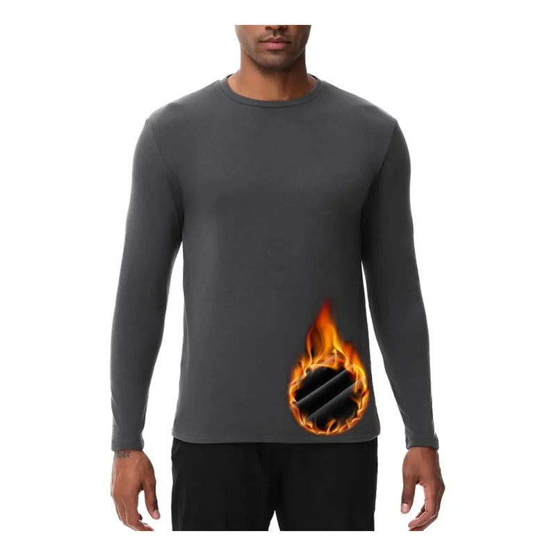 X3 Primera Capa Polera Manga Larga Deportivo Polar Hombre