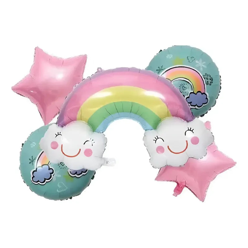 Pack De 5 Globos  Diferentes Diseños Infantil Decoración