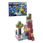 Minecraft Set Cubos Magnéticos Caja Pixel Diseños 87 Piezas 87 Minecraft