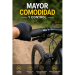 Puños De Bicicleta Goma Antideslizante Agarre Seguro Mtb Negro