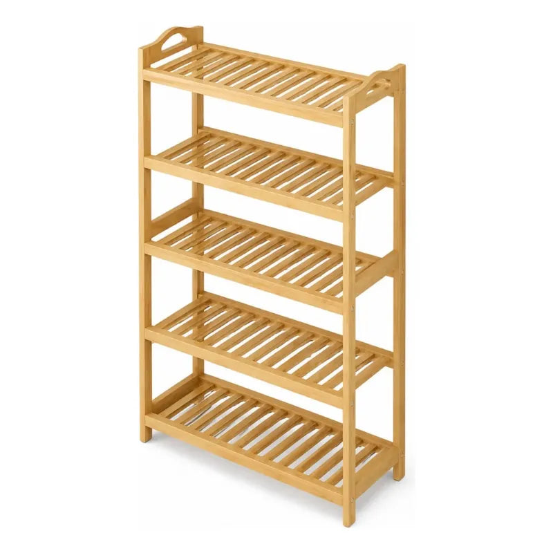 Zapatero De Madera Mueble Organizador De Zapatos 5 Niveles Madera