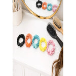 Set 12 Colets Elastico De Tul Para El Cabello Colorida Niñas Surtidos Lisa