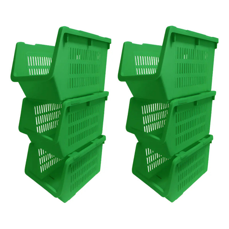 X6 Organizador Gaveta Multiuso Apilable Ventilado Kendy