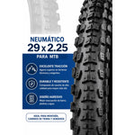 X2 Neumáticos + 2 Camaras Bicicleta Aro 29 X 2.25 Plegables 29x2.25