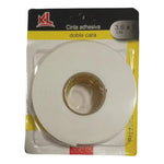 Cinta Doble Faz Blanca Contacto 3.6cm X 3m Montaje Cuadros   Blanco