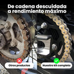 Kit Lubricante Desengrasante Cadena Moto Cepillo Huangbo Anticorrosivo Larga Duracion Limpieza Profunda Cadenas Oring Xring Zring Resistente Agua Uso Profesional Trabajo Pesado Rutas Largas Adherencia