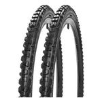 X2 Neumatico Bicicleta Aro 26 X 2.125 Plegable Caluga Gruesa Negro Neumático