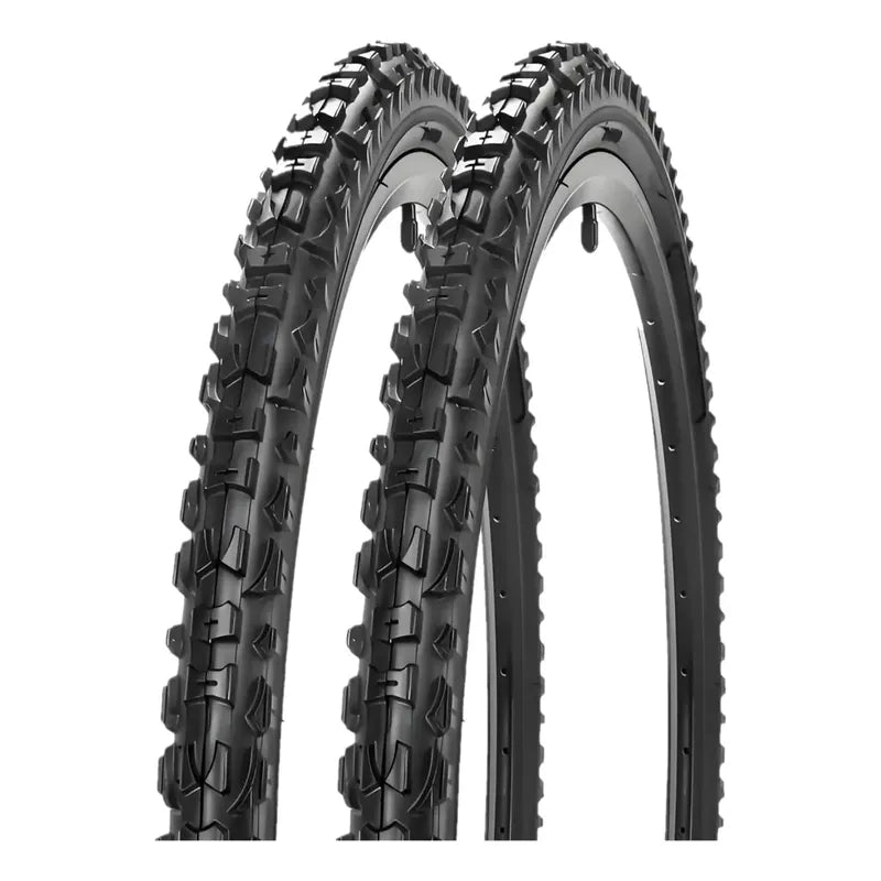 X2 Neumatico Bicicleta Aro 26 X 2.125 Plegable Caluga Gruesa Negro Neumático