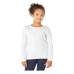 Camiseta Niños Y Niñas Blancas Algodón Manga Larga