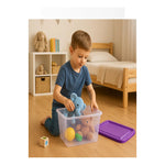 Caja De Plastico Organizadora 14 Litrs Con Broche Vitalplast