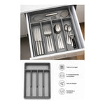 Organizador Cubiertos Utensilios Servicios Cocina 5 Cajones
