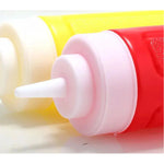 De 4 Dispensadores Para Salsa 20 Cm Color Rojo Amarillo