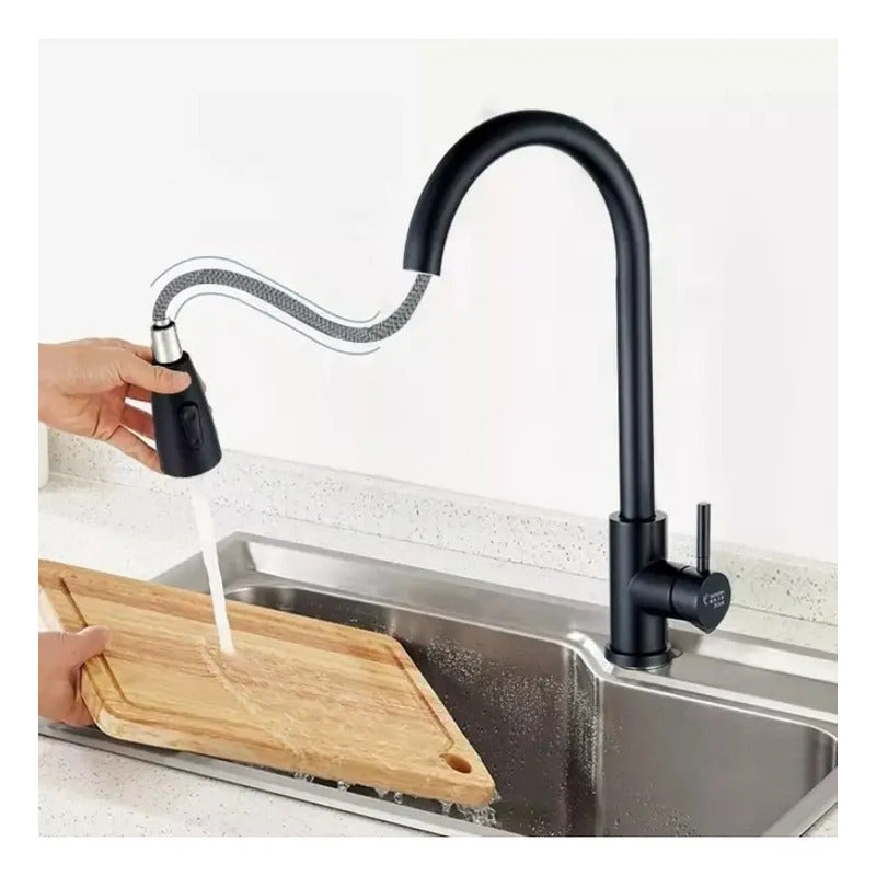 Llave Monomando Lavaplatos Profesional Extraíble 360 Color