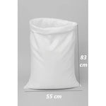 Set De 4 Sacos Vacios De Rafia De Polipropileno 83×55 Cm 50k Blanco