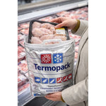 X2 Bolsa Aisladas Frías Y Calientes Para Compra De Alimentos Plateado