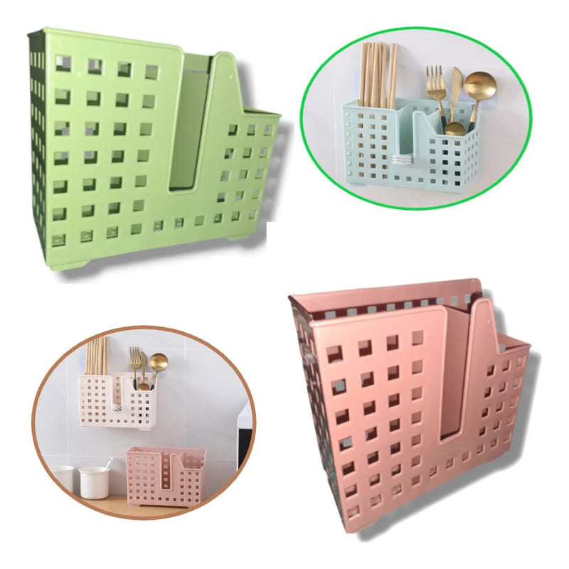 Porta Servicio Rectangular 3 Divisiones 18 Cm Largo X2