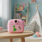 Camara Infantil Digital Fotofrafica Imprension Instantanea Rosa
