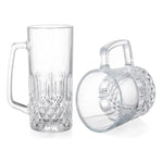 Set De 2 Vasos De Vidrio Cervecero Vaso Shopero De 500 Ml Transparente