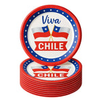Platos Desechables Decoracion Fiestas Patrias Chilena