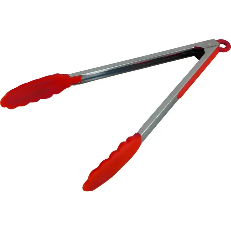 Pinzas Multiuso Mohits Silicona Y Acero Inoxidable 33cm Resistentes Al Calor Aleatorio