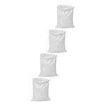 Set De 4 Sacos Vacios De Rafia De Polipropileno 83×55 Cm 50k Blanco