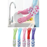 Guantes De Cocina Limpieza Impermeable Largos Multiuso Verde