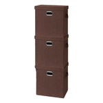 X2 Caja Organizadora Con Tapa De Tela Plegable Mediana