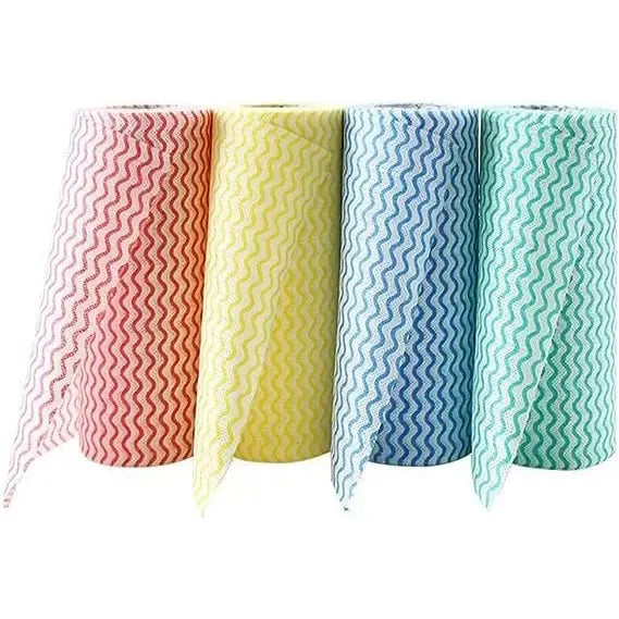 X2 Paño De Limpieza Desechable Microfibra Toallas Multiuso Blanco