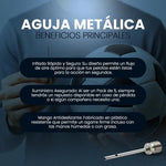 Aguja Metálica Para Inflar Balones Pelotas X 5 Unidades Color Plateado