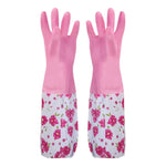 Guantes De Cocina Limpieza Impermeable Largos Multiuso Verde