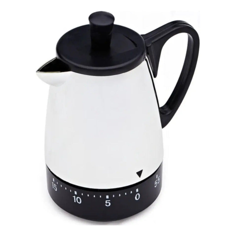 Temporizador De Cocina Teterita Cronometro Plateado 55min