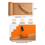 Rollo De Enmascarar Papel Kraf Protector/con Adhesivo 10x20m