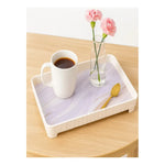 Bandeja De Melamina Con Grano De Madera Para Servir 30x19 Cm